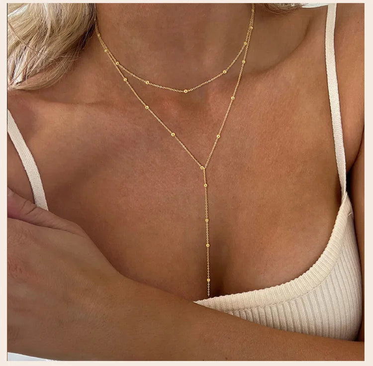 Éloria | Dainty Y-Lariat Elegance