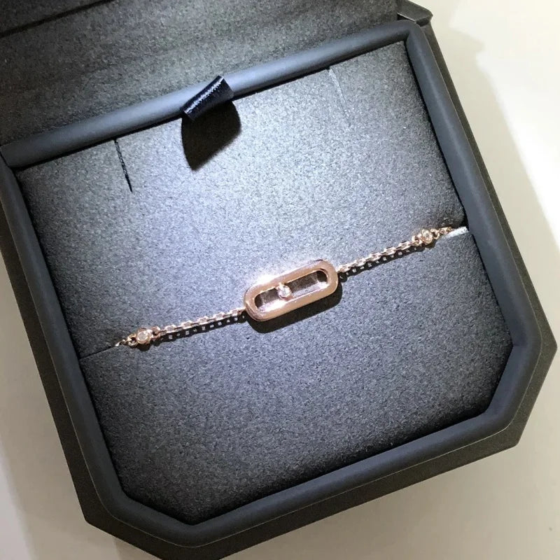 Aurévo | 925 Silver 18K Gold-Plated | Moving Stone