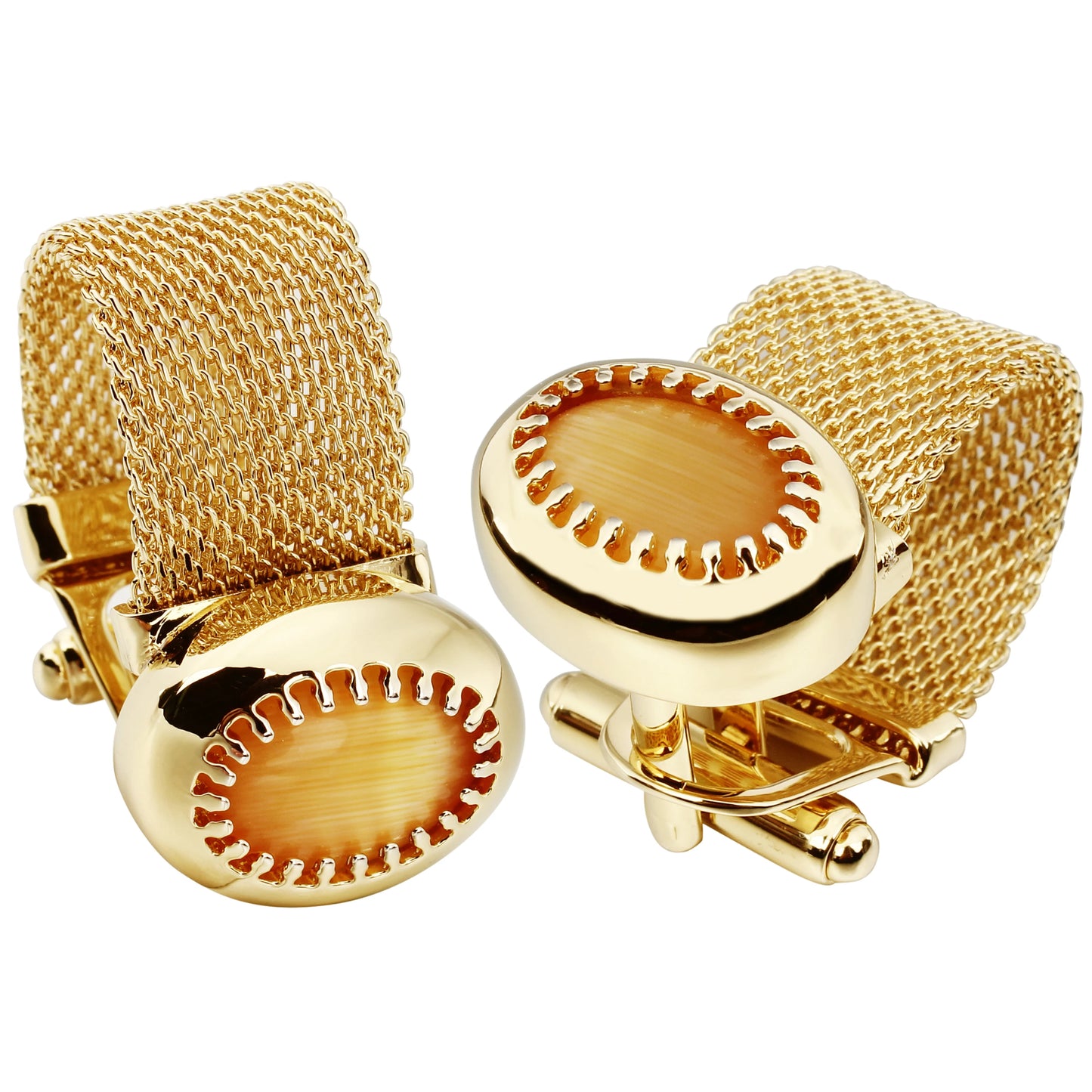 Luxcaton | Gold-Tone with Cat’s Eye Stone