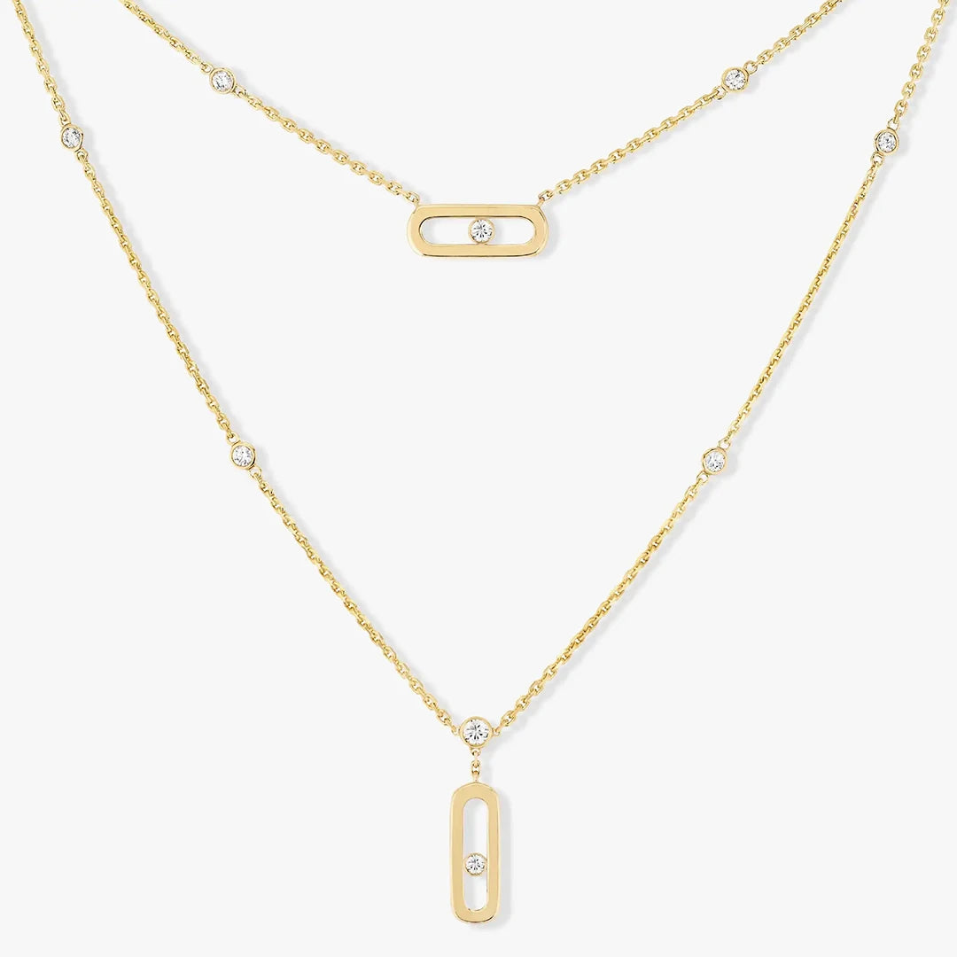 Duo Gleam | 18K Gold-Plated | Layered Necklace