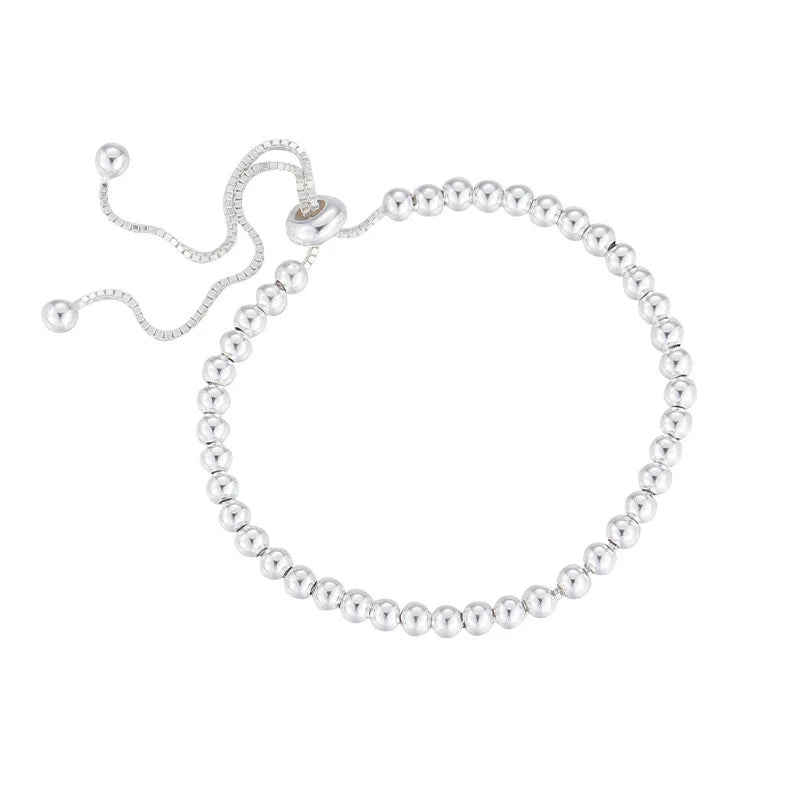 Silver Sphere | 925 Sterling | Adjustable Elegance