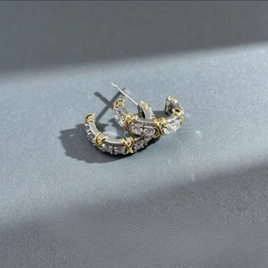 Zyrelle | Knotted Zircon Hoops