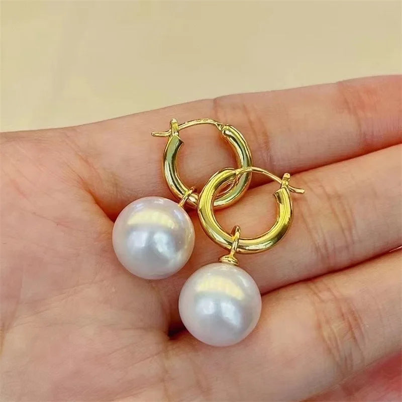Aurivelle | South Sea Pearl Hoops