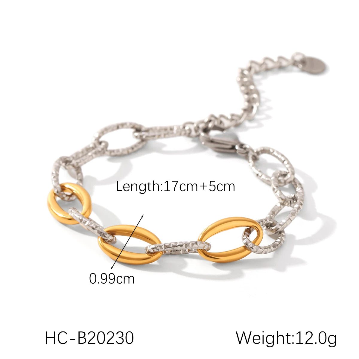 Bivora Link | Stainless Steel | Dual-Tone Chain