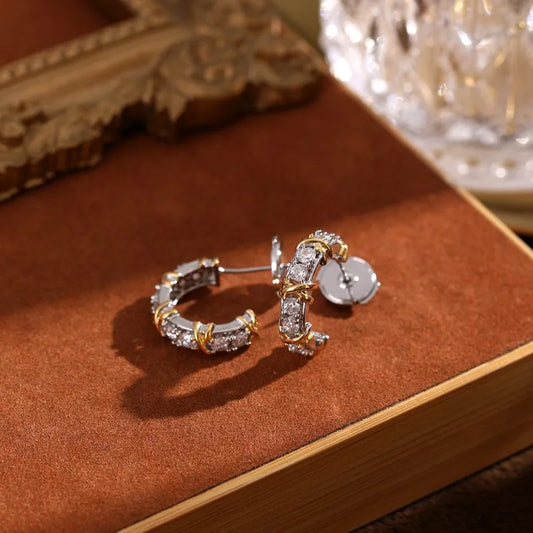 Zyrelle | Knotted Zircon Hoops