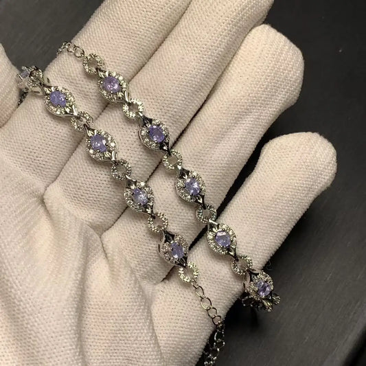 Tanzia Whisper | Silver-Plated | Natural Tanzanite