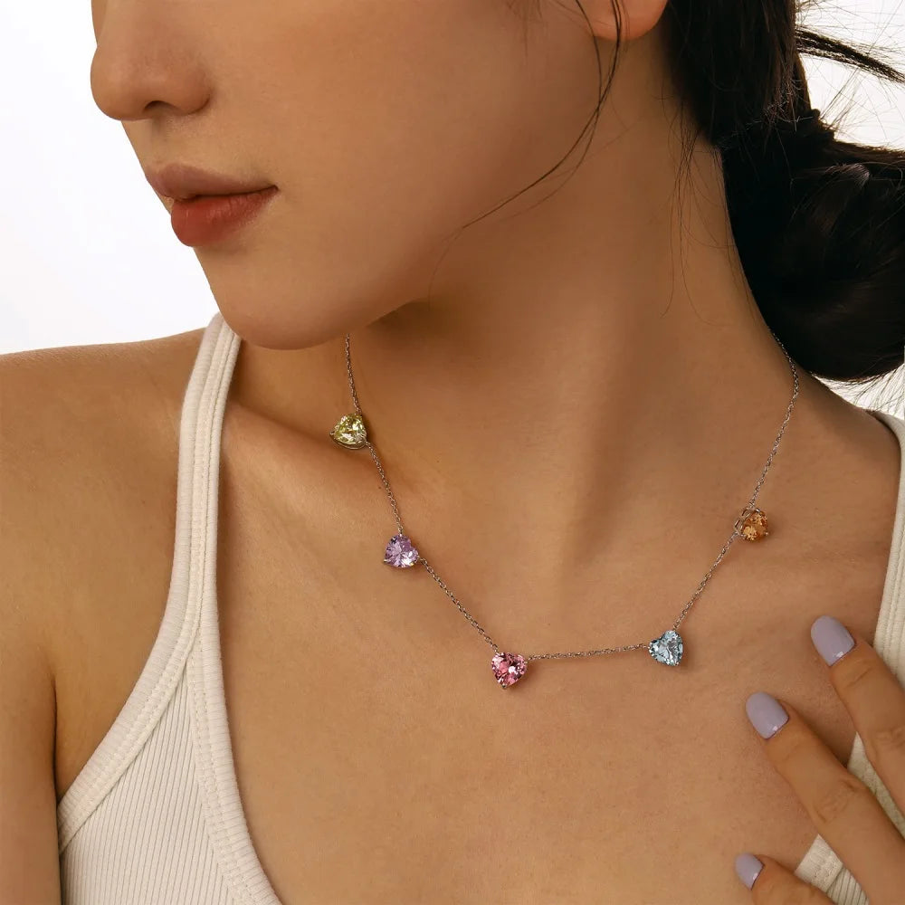 Aurora Hearts | 925 Silver | Multicolor Glow