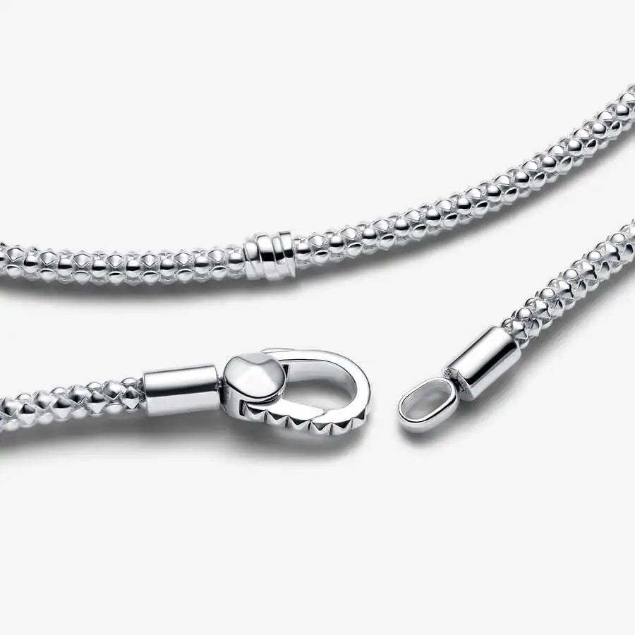 Amorvén | Sterling Silver Snake Chain with Heart