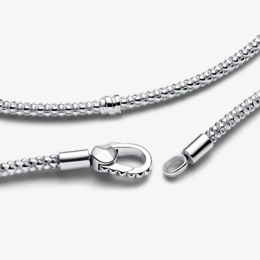 Amorvén | Sterling Silver Snake Chain with Heart
