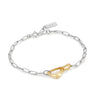 Sculpted Link Bracelet — 925 Silver & 18K Gold Plating