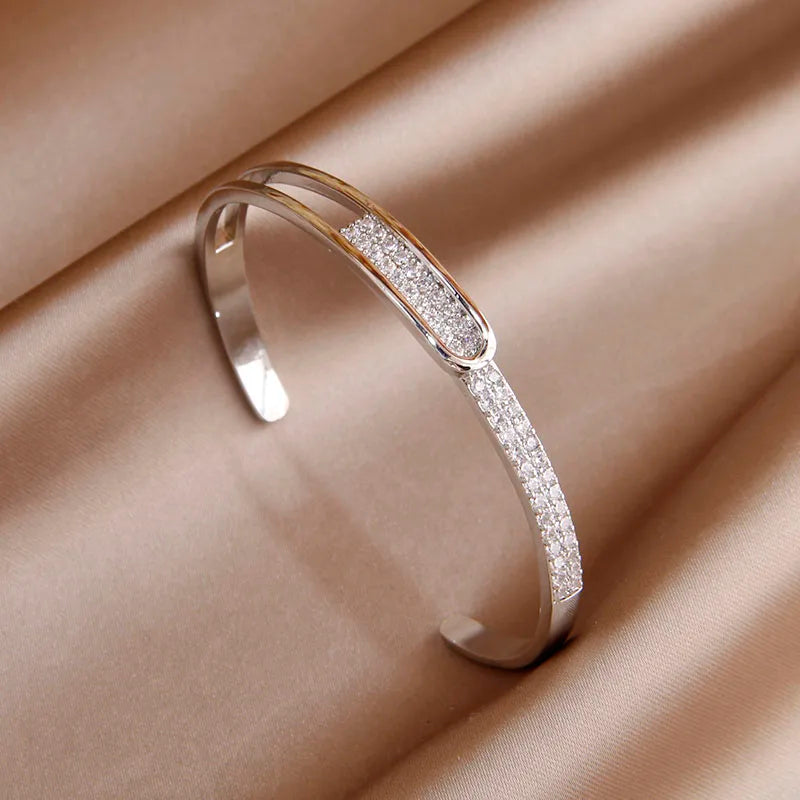 VELARA Bangle | Gold Jewelry | Letter V Cuff Design