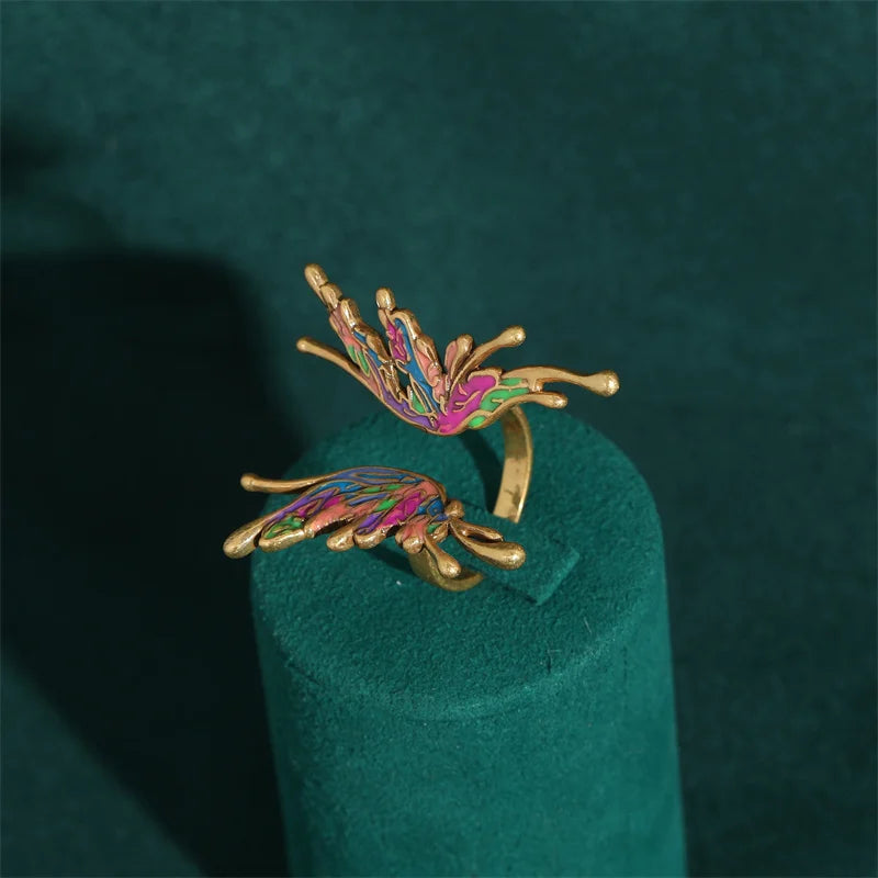 Papilloria | 18K Gold Jewelry | Enamel Butterfly Design