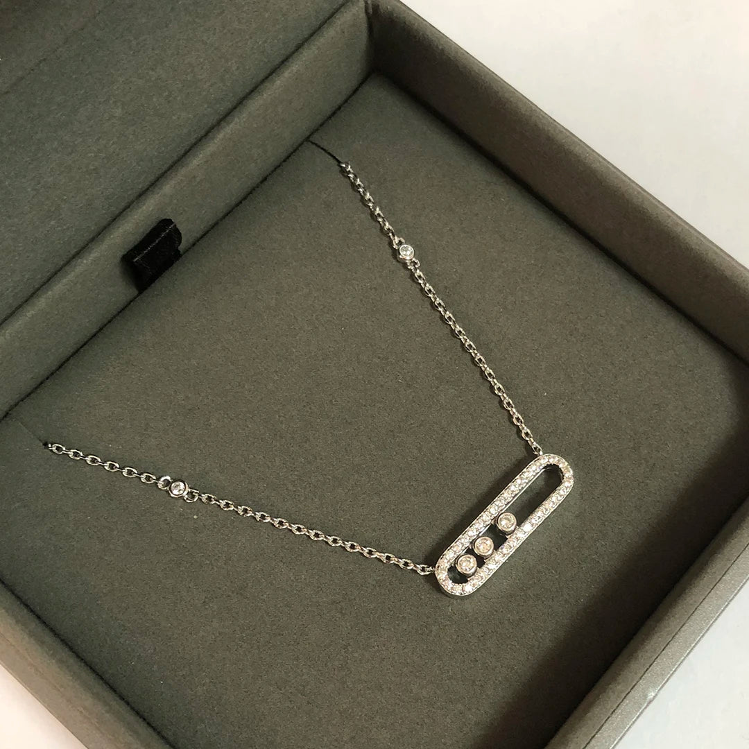 Triple Gleam | 18K Gold-Plated | Oval Necklace