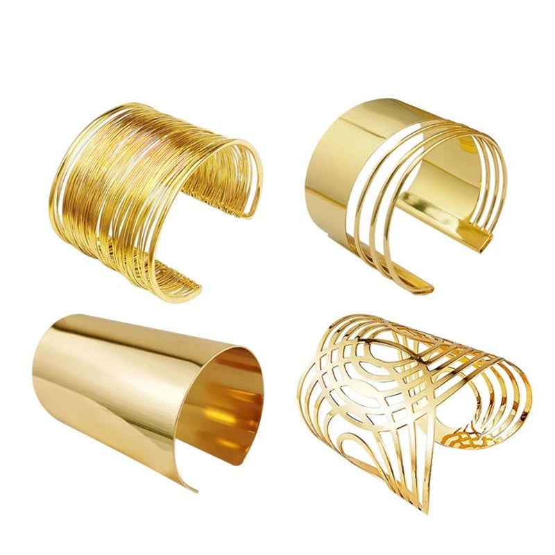 Aurévia | Gold-Tone | Sculpted Cuff