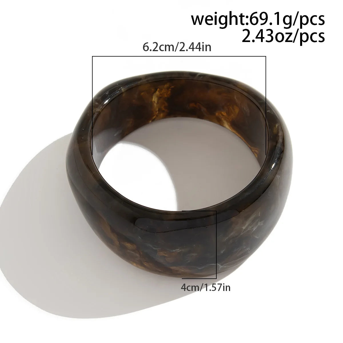 Marbélis | Resin | Retro Statement Bangle