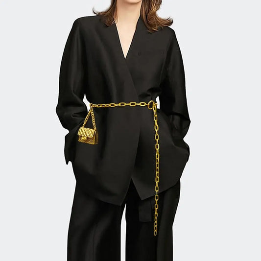 Chânelis | Bold Golden Waist Chain