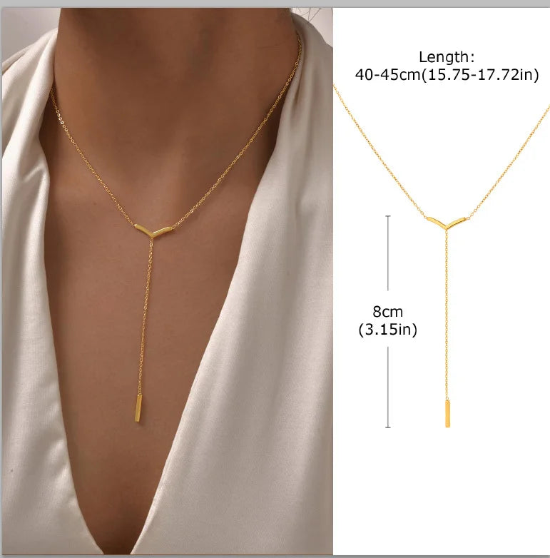 Éloria | Dainty Y-Lariat Elegance