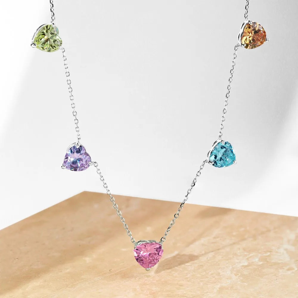 Aurora Hearts | 925 Silver | Multicolor Glow