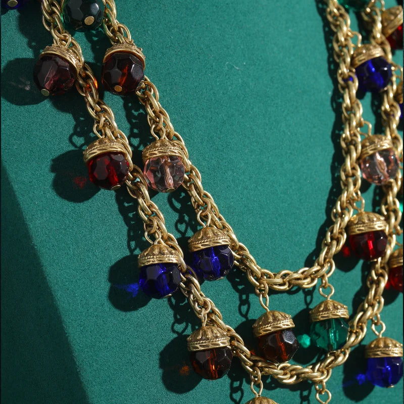 Bellora Layers Necklace | 24K Gold Vintage Charm