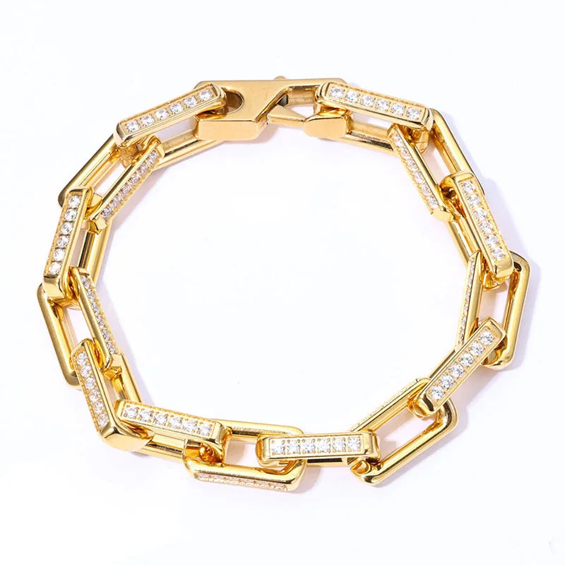 Bambozine Link | Titanium Steel | Zircon Inlay