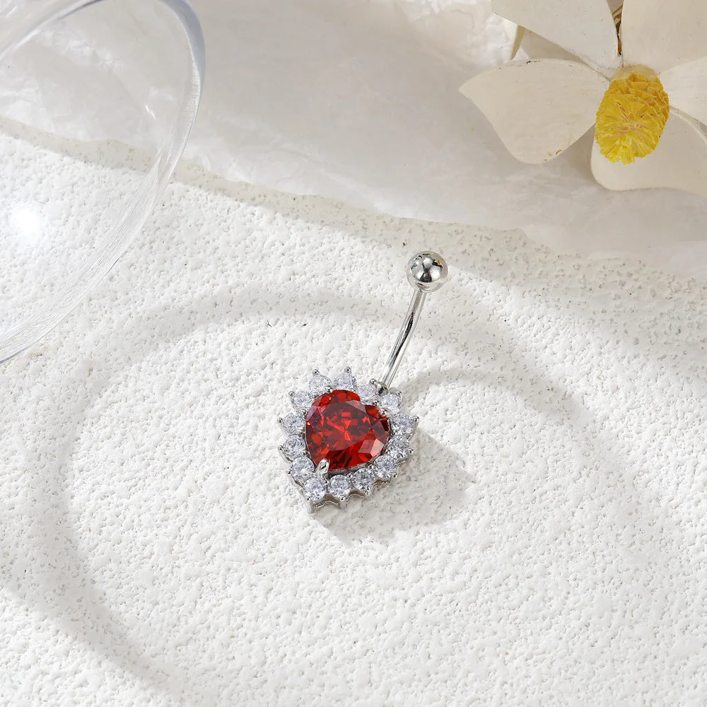 Aurivelle | 29 Crystal Belly Ring Styles