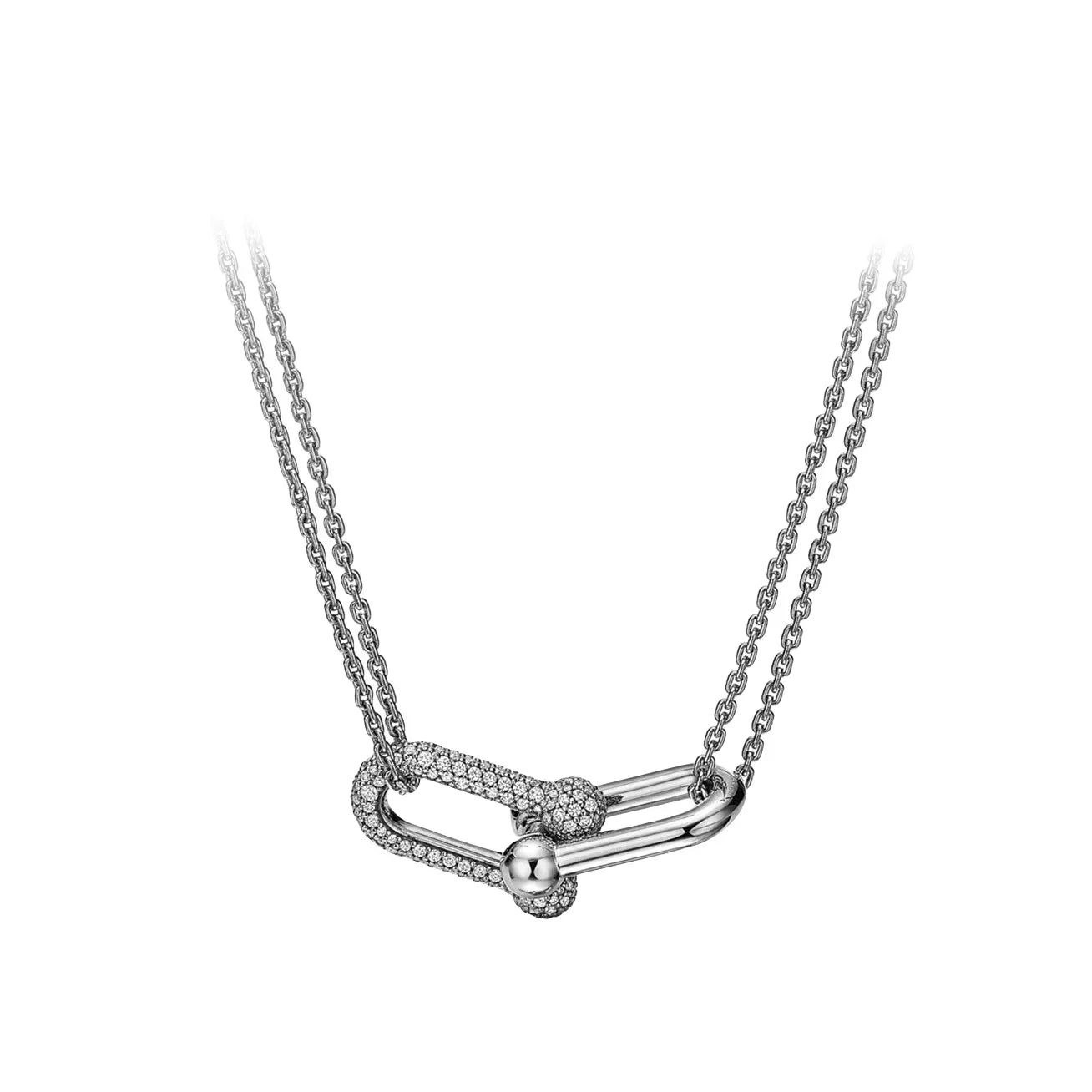 Équina | 925 Silver | Gold-Plated Horseshoe with Zircon