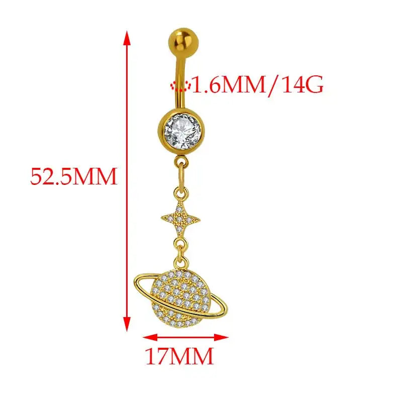 Lunéra | Celestial Crystal Belly Rings