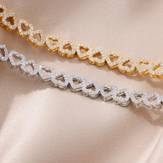 Eternal Hearts | Gold-Plated | Pavé Glow