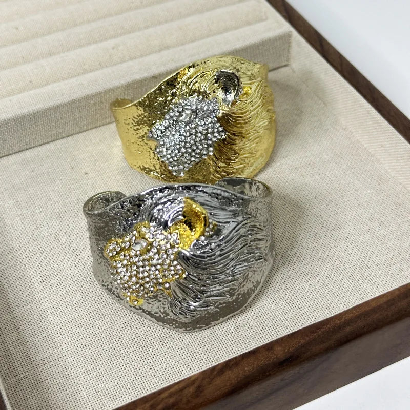 Leontius | Gold & Silver | Lion Head Motif