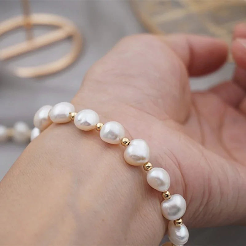 Baroque | Freshwater Pearl | Gold-Plated Charm