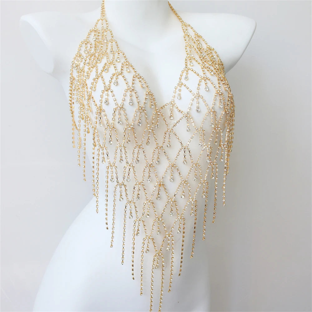 Auremesh | Crystal Halter Body Chain