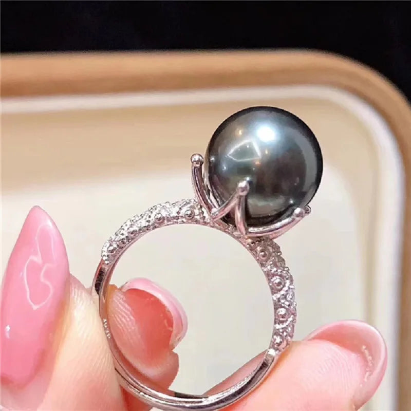 Noctéra | Black Pearl Ring