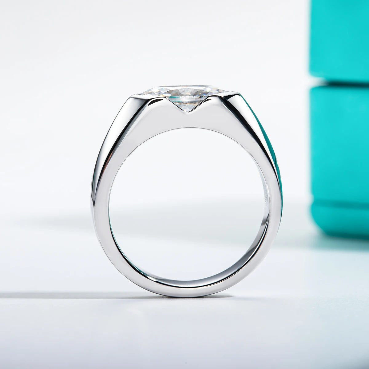 Marquessa | 1ct Moissanite | 925 Ayar Gümüş & 18K Beyaz Altın
