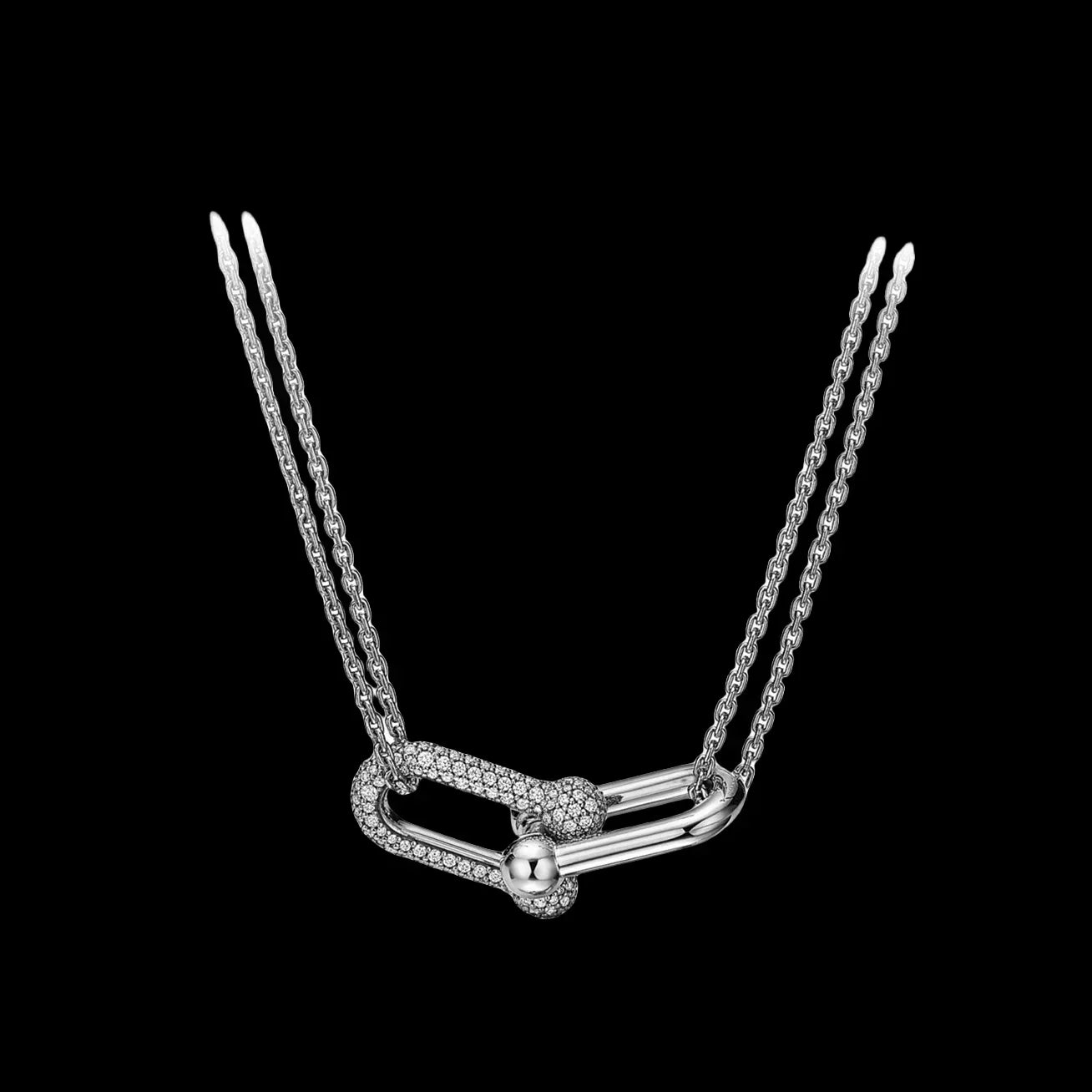 Équina | 925 Silver | Gold-Plated Horseshoe with Zircon