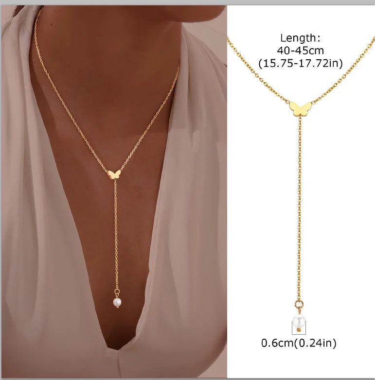 Éloria | Dainty Y-Lariat Elegance