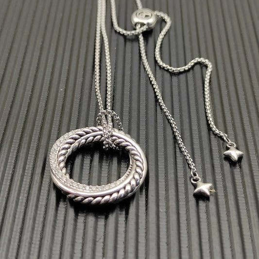 Solynne | 925 Sterling Silver | Pavé Zircon Round Pendant