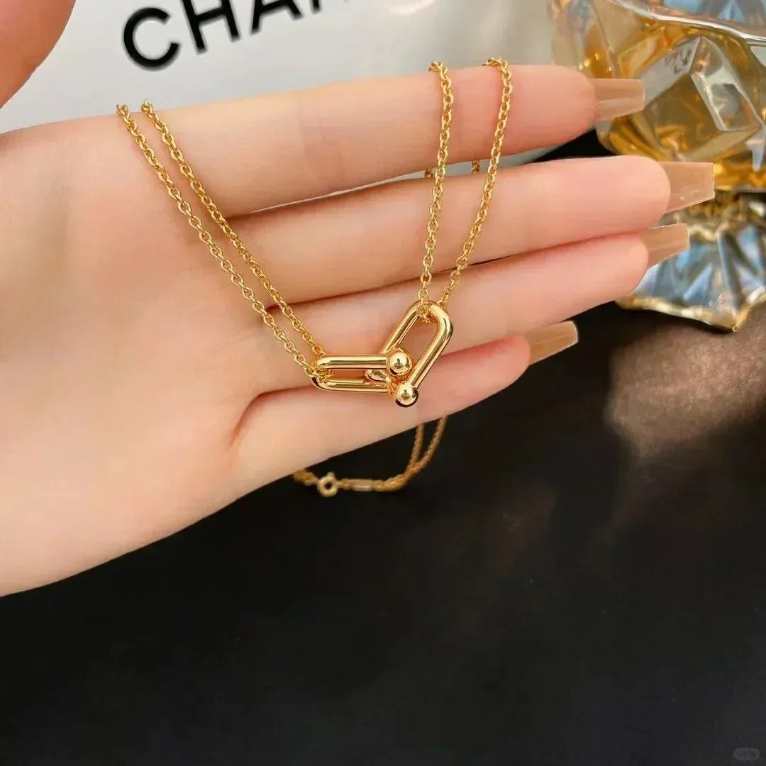 Équina | 925 Silver | Gold-Plated Horseshoe with Zircon