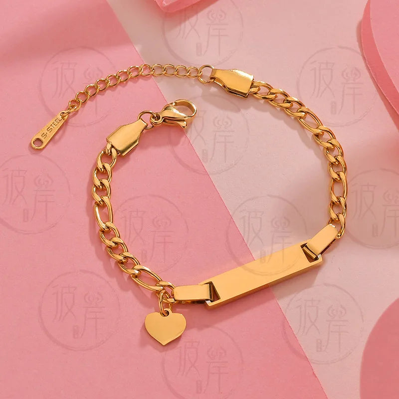 PetitNom | Stainless Steel | Engravable Baby Bracelet