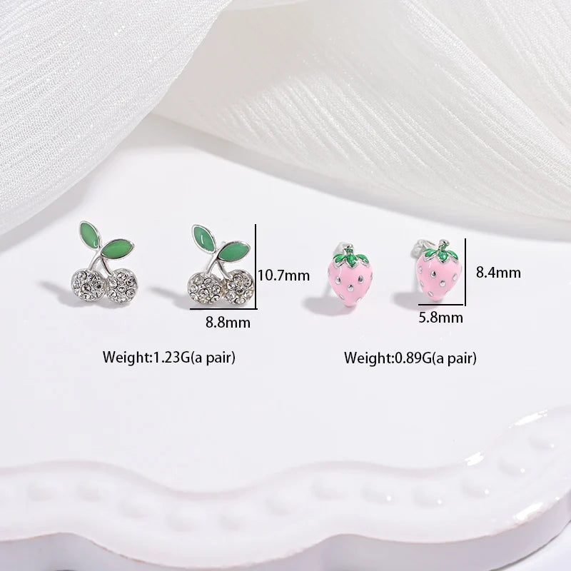 Mirabella Stud Earrings | Fruit & Holiday Trio
