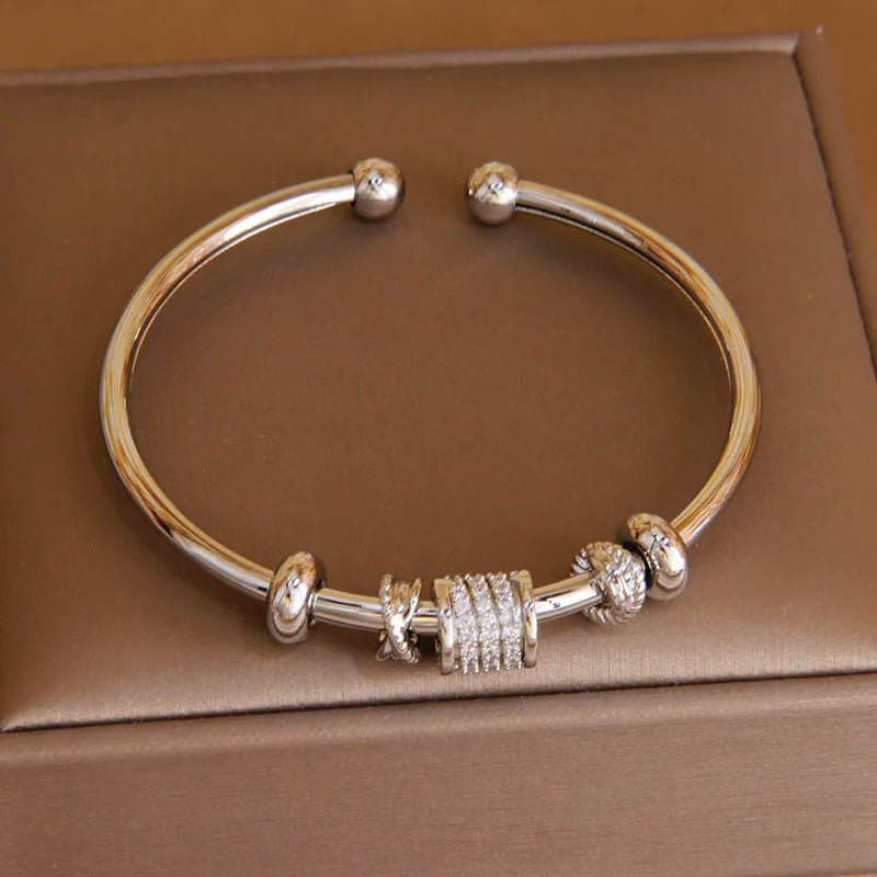 VELARA Bangle | Gold Jewelry | Letter V Cuff Design