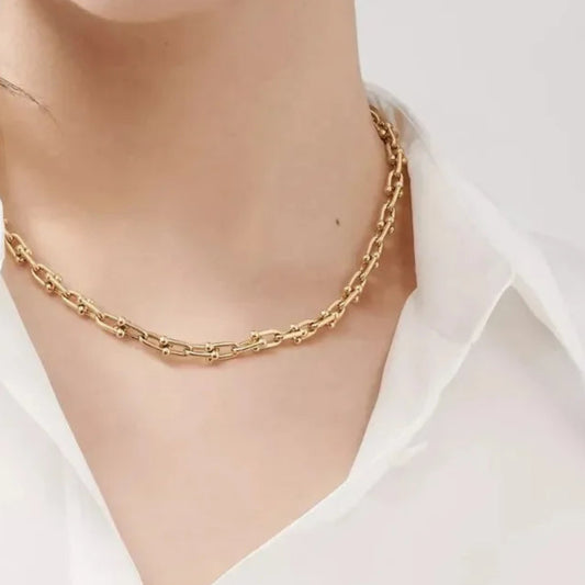 Gravona | 925 Silver Gold-Plated | Horseshoe Clasp