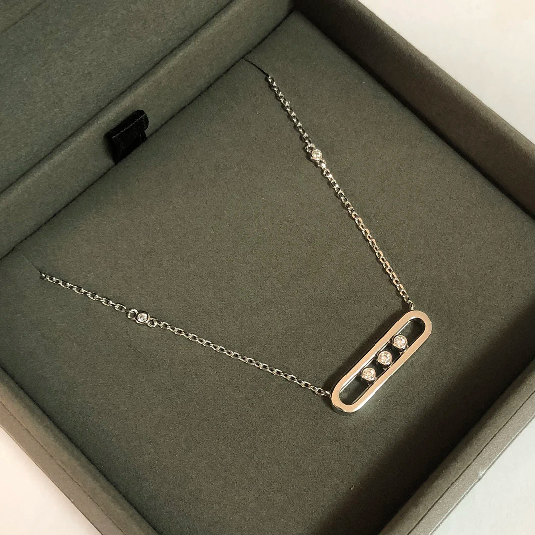 Triple Gleam | 18K Gold-Plated | Oval Necklace