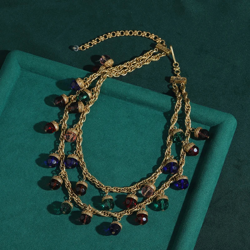 Bellora Layers Necklace | 24K Gold Vintage Charm