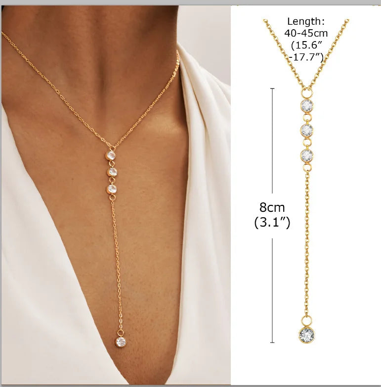 Éloria | Dainty Y-Lariat Elegance