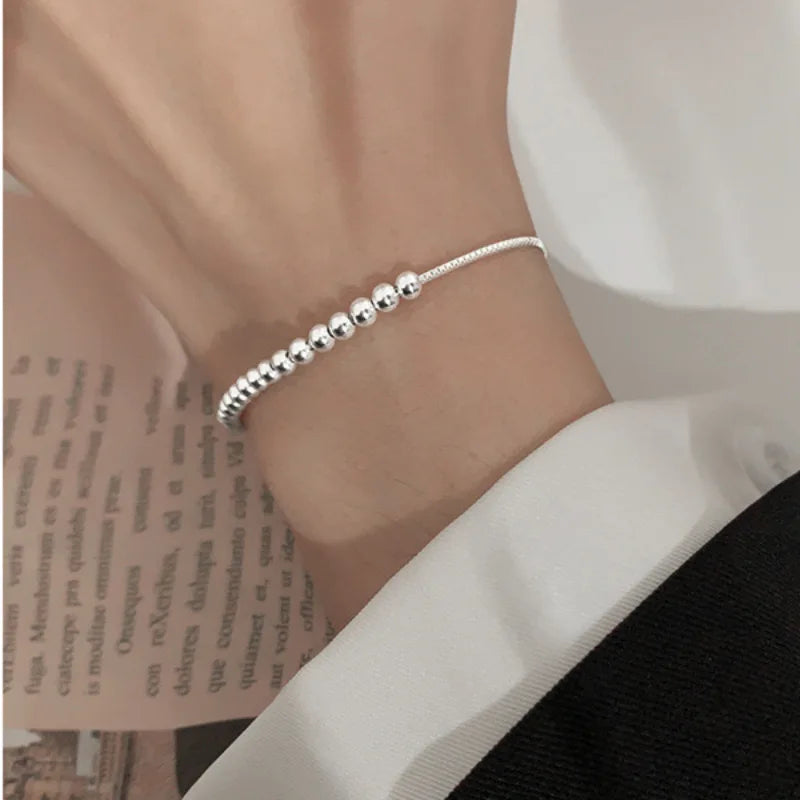 Silver Sphere | 925 Sterling | Adjustable Elegance