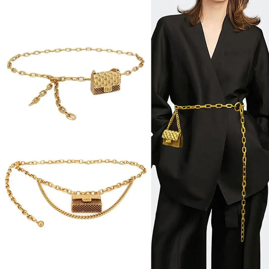 Chânelis | Bold Golden Waist Chain