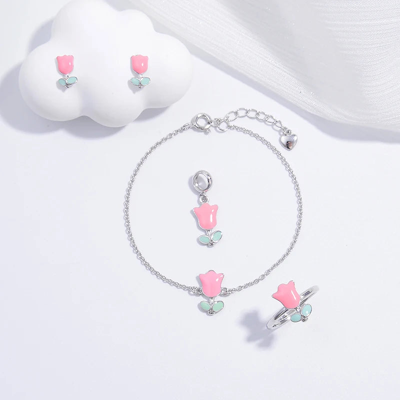 Rosalie Jewelry Set | Hearts, Roses & Clovers