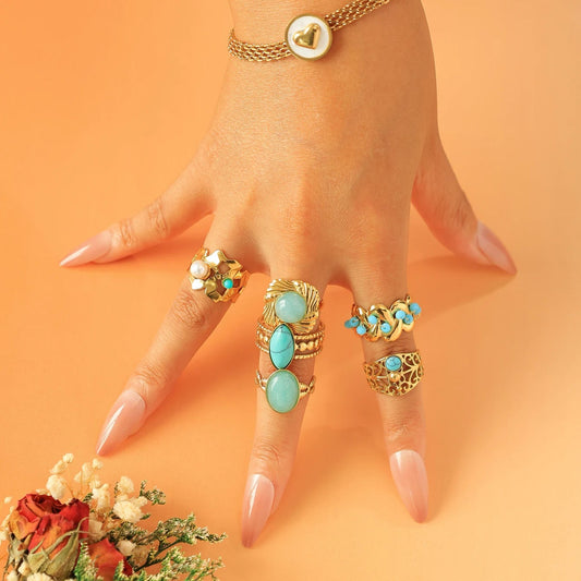 Turévia | Golden Bloom. Timeless Turquoise.