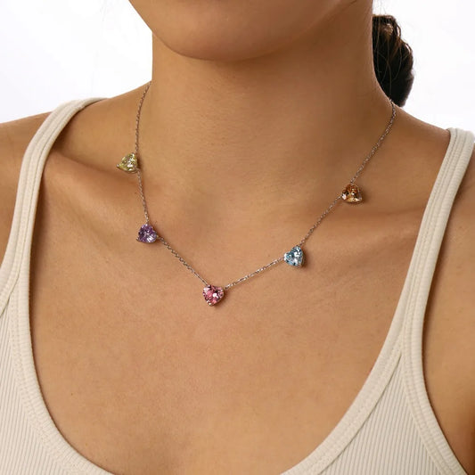 Aurora Hearts | 925 Silver | Multicolor Glow