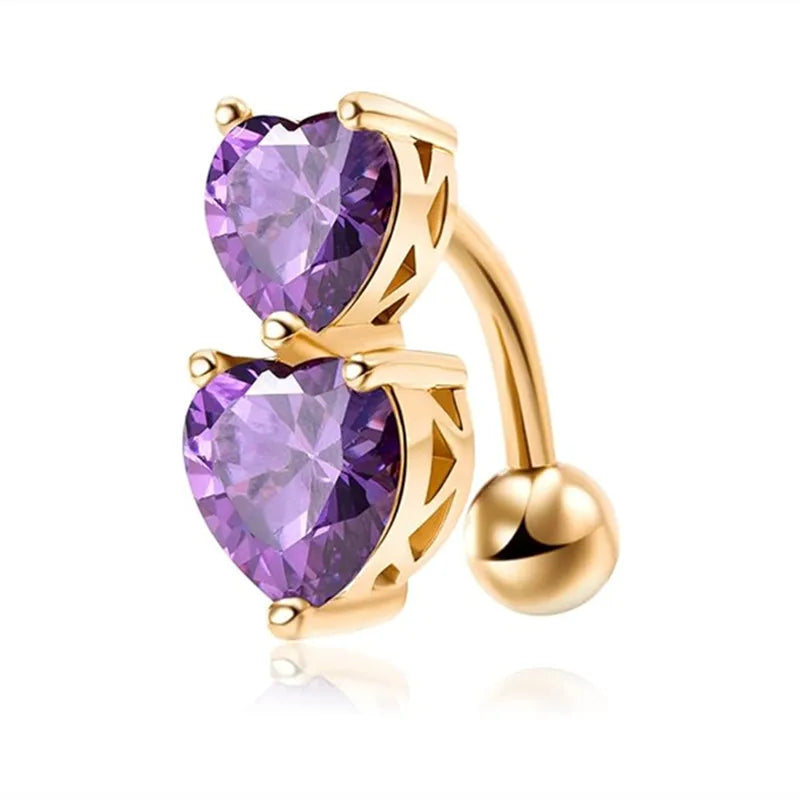 Aurivelle | 29 Crystal Belly Ring Styles